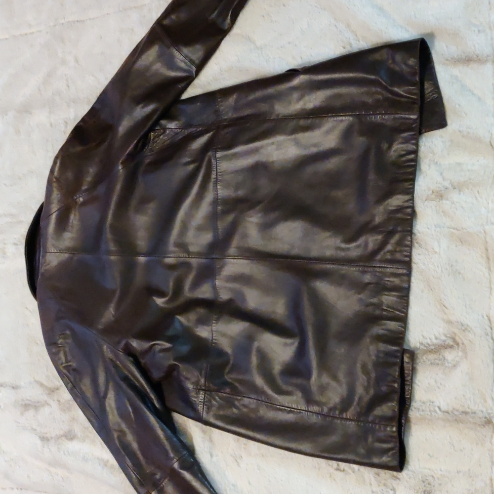Talbots Leather Jacket - Picture 9 of 15